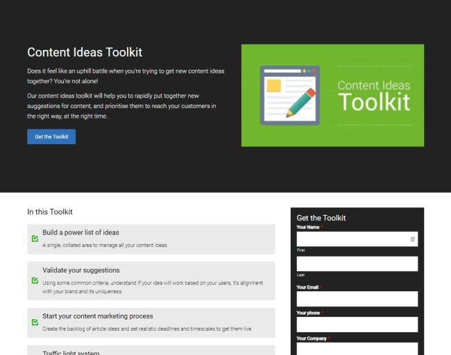 The anatomy of resource pages that generate leads Row 1 image