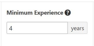 Find candidates with the right in-field experience