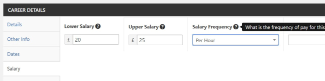 Salary Brackets