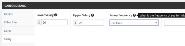 Salary Brackets
