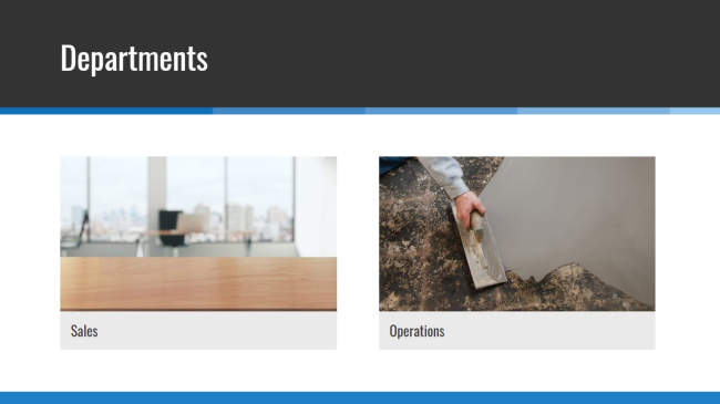 Add your various departments and team members in just a few clicks for a well-rounded experience for your site users.