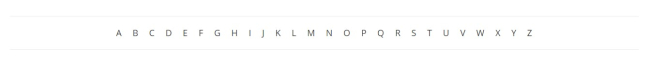Jump To Letter