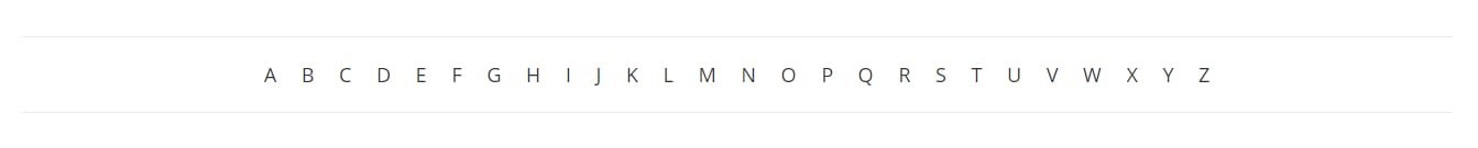 Jump To Letter