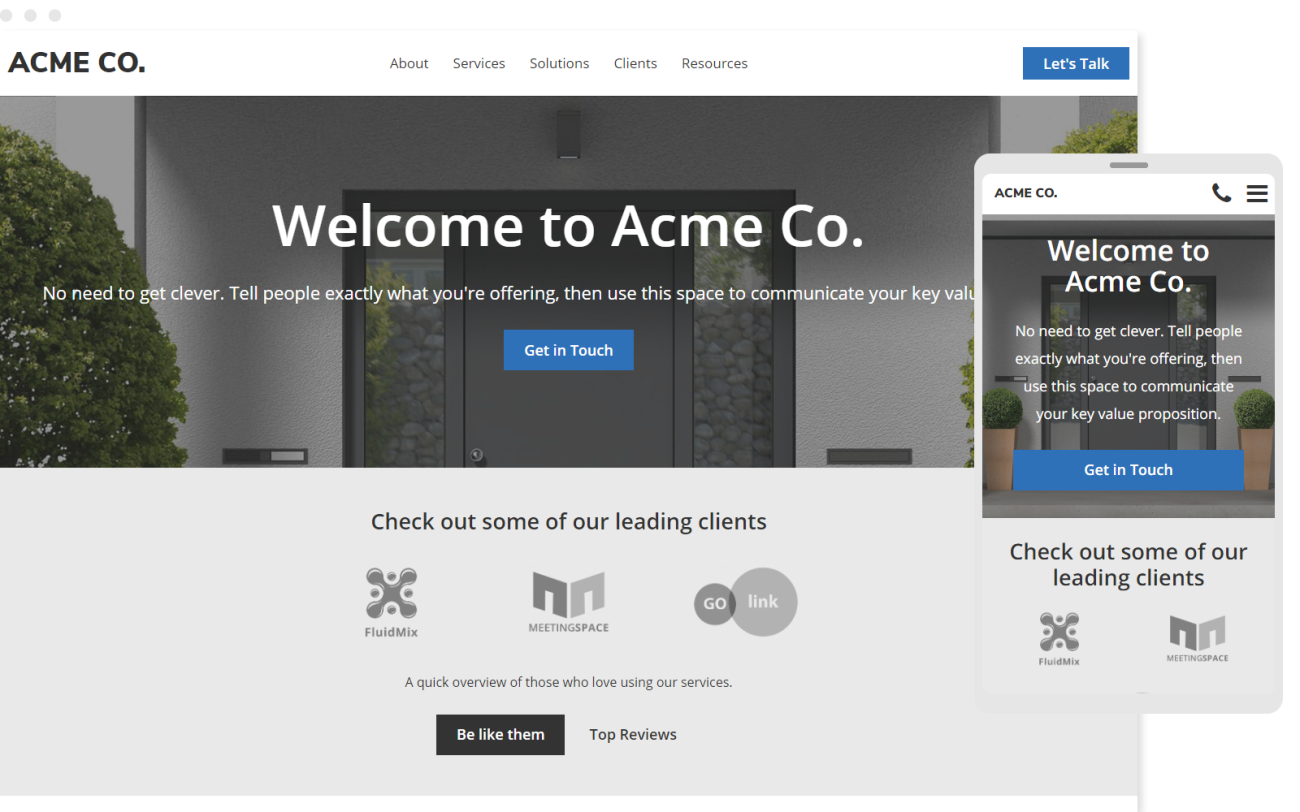 Use our market-leading starter template