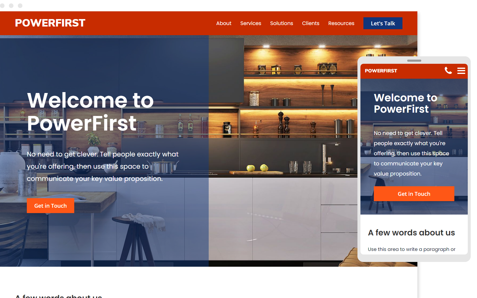 Use our dedicated template for the electrical industry