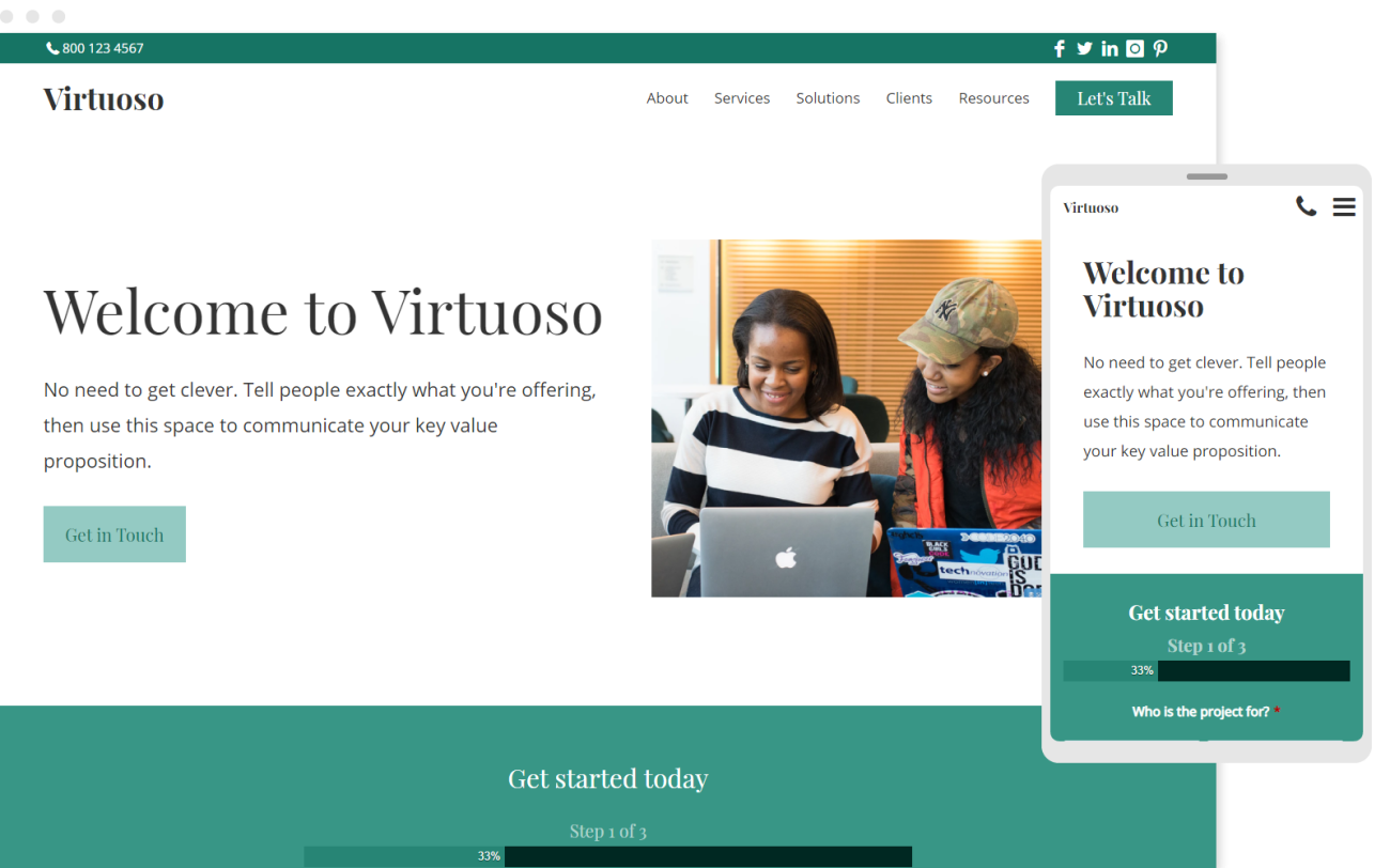 Make use of our standalone design for small businesses