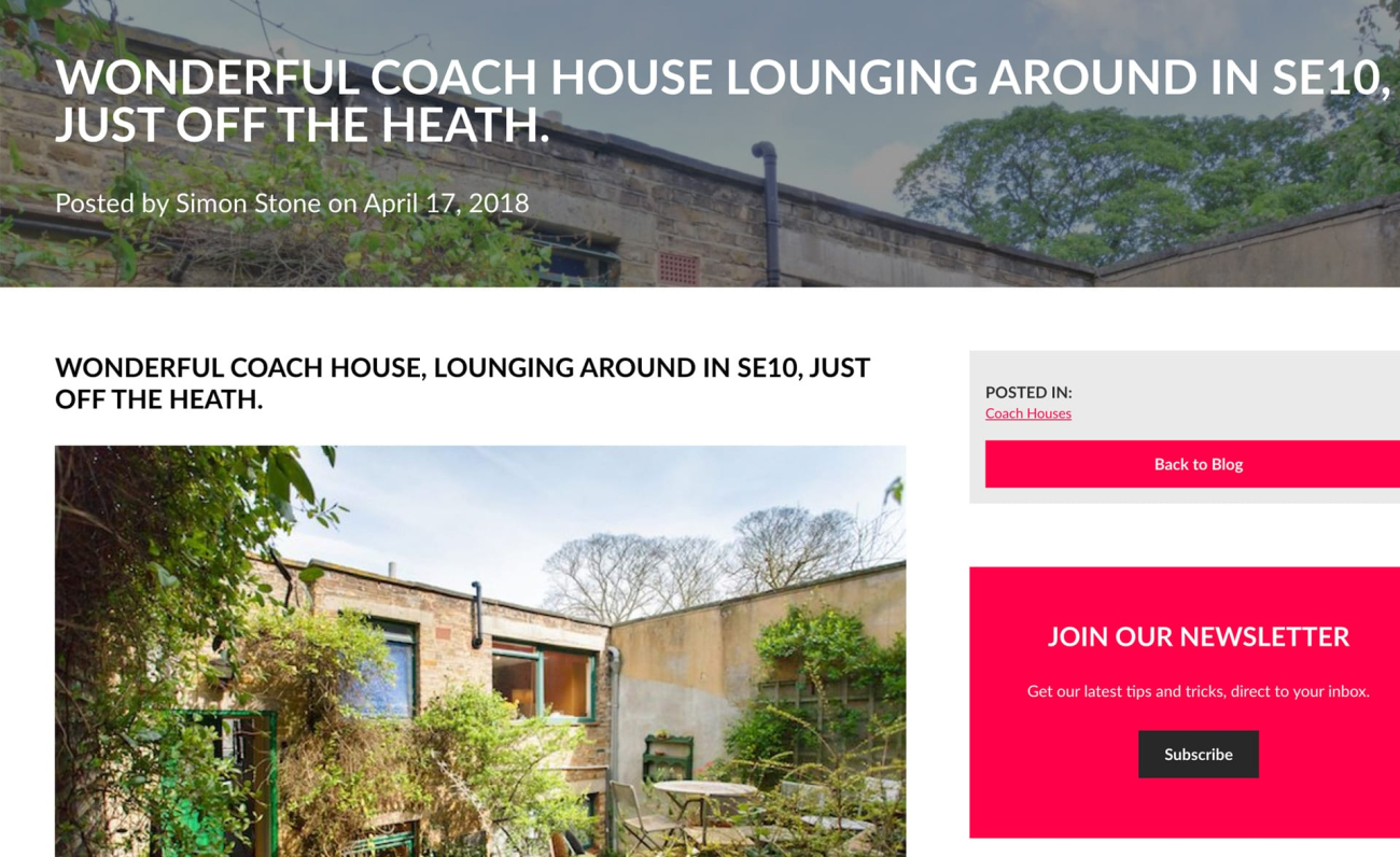 Produce regular, relevant (and rich) content on property related topics
